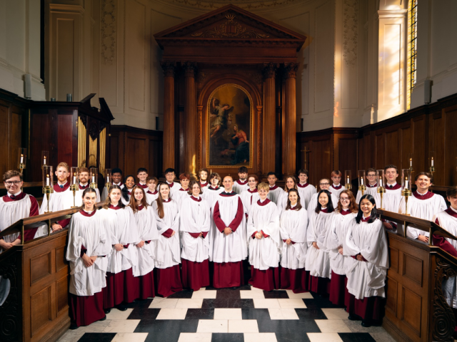 Kerstconcert met Clare College Choir uit Cambridge in de Sint Jacobskerk van Vlissingen.